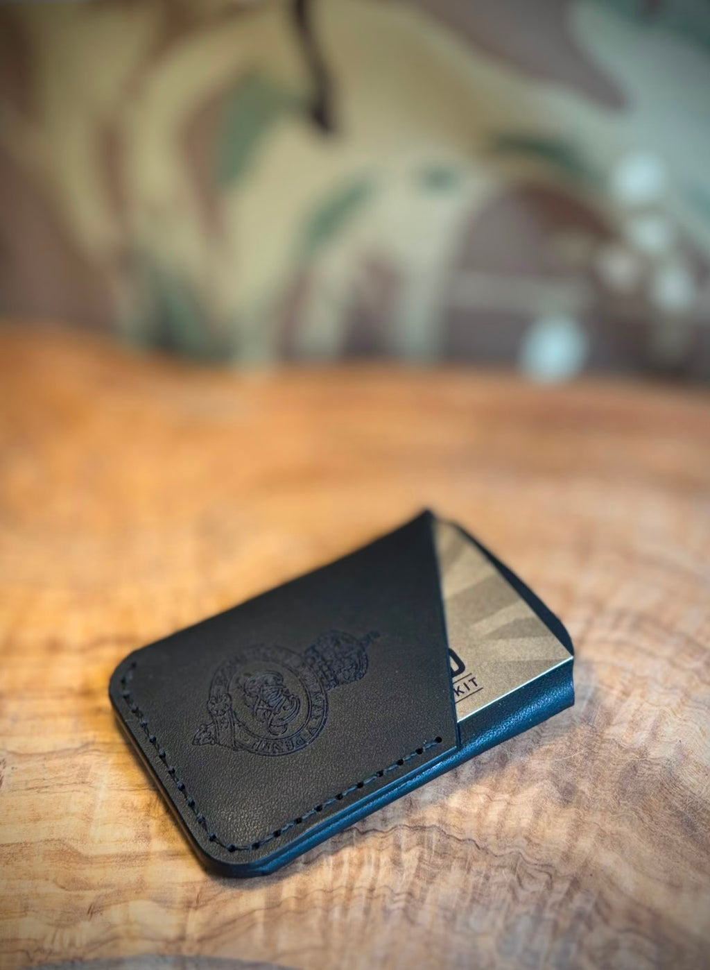 Folded Leather Card Holder