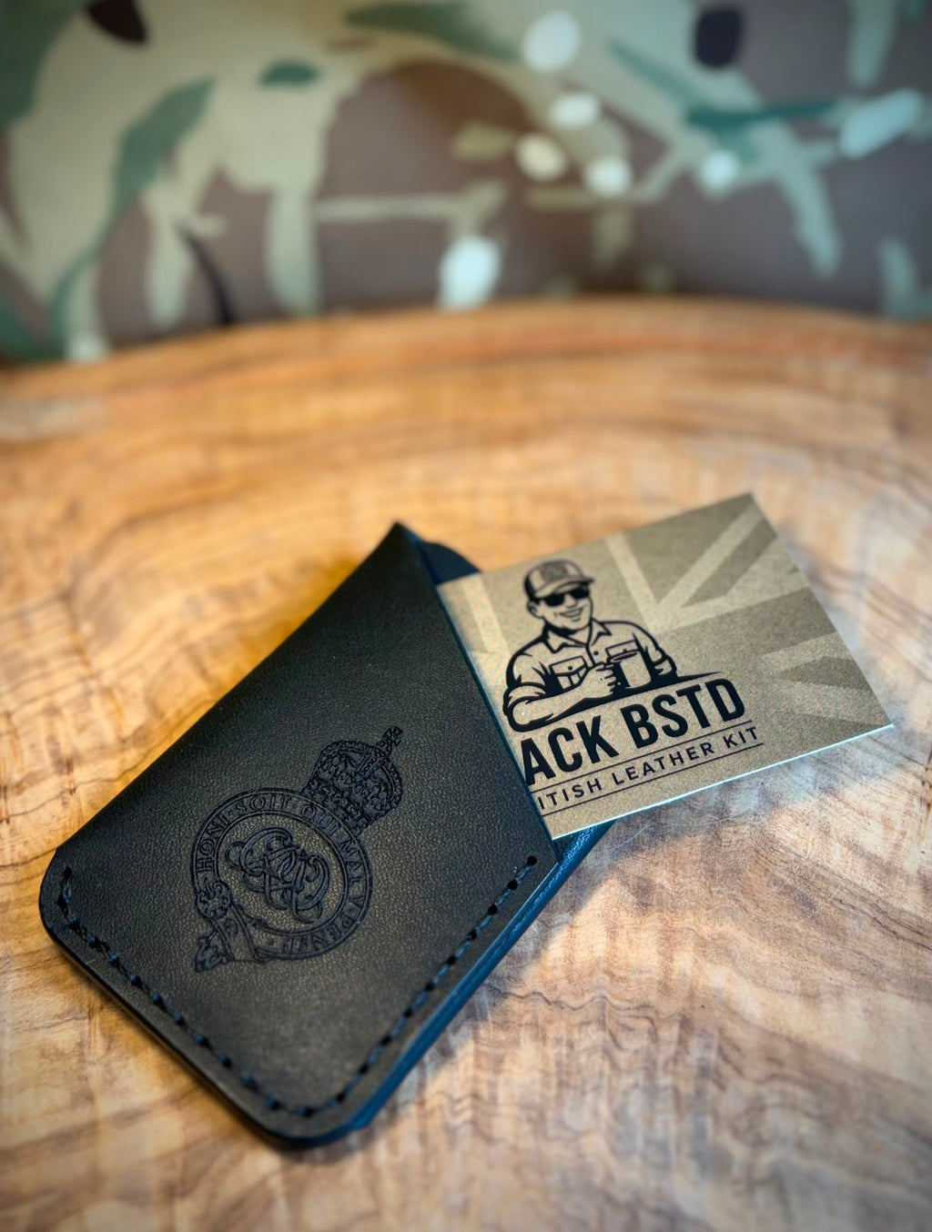 Folded Leather Card Holder