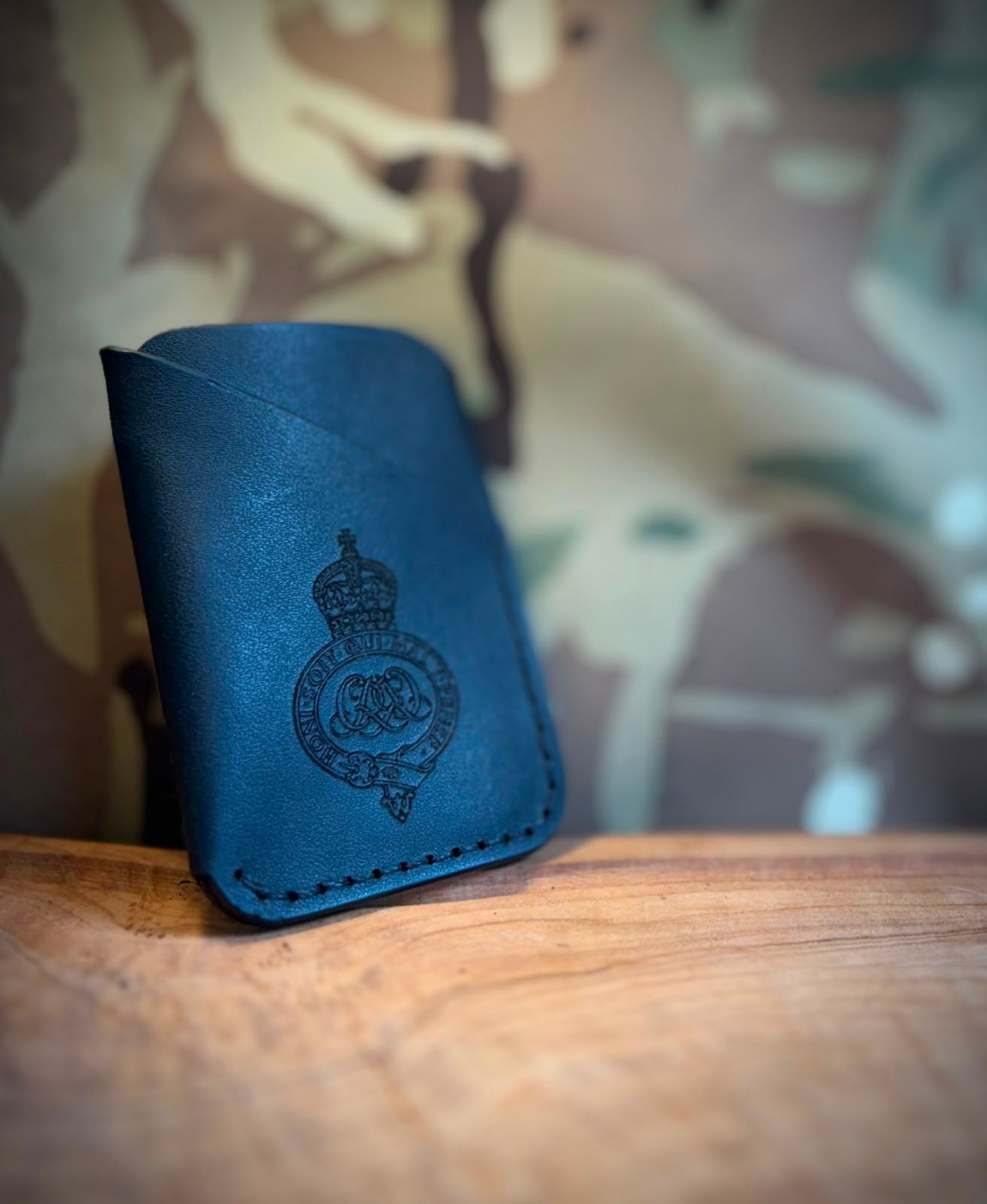 Folded Leather Card Holder